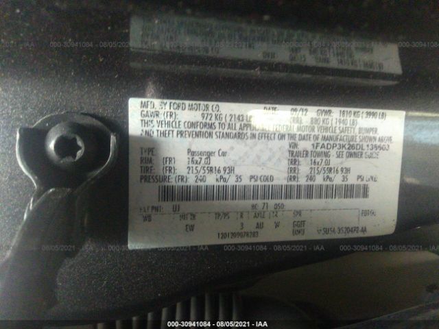 Photo 8 VIN: 1FADP3K26DL138603 - FORD FOCUS 