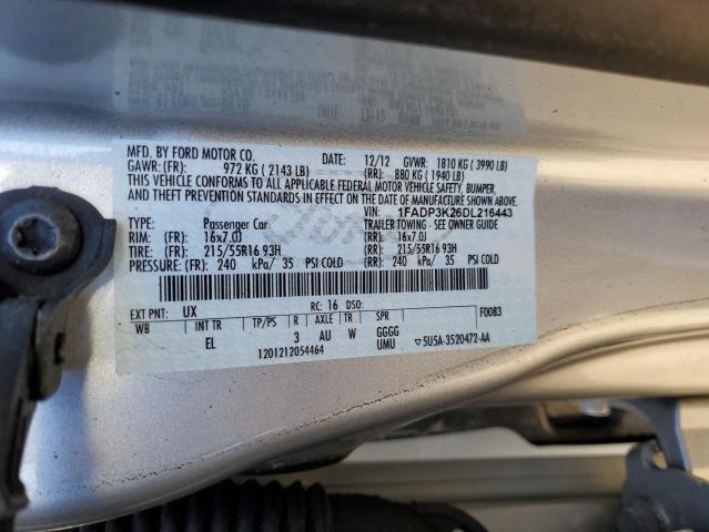 Photo 12 VIN: 1FADP3K26DL216443 - FORD FOCUS 