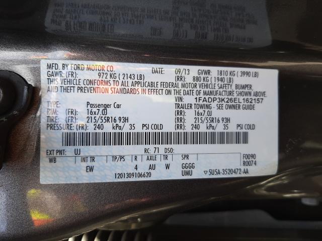 Photo 9 VIN: 1FADP3K26EL162157 - FORD FOCUS SE 