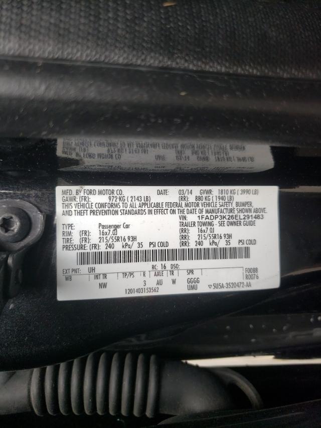 Photo 9 VIN: 1FADP3K26EL291483 - FORD FOCUS SE 