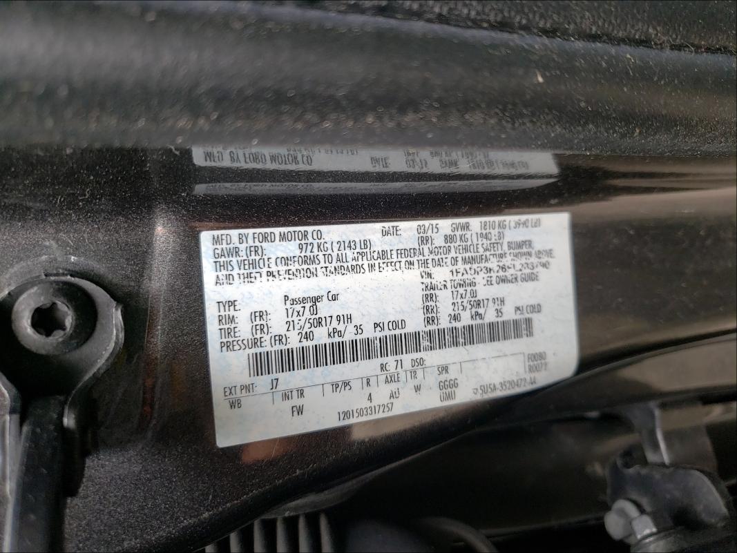 Photo 9 VIN: 1FADP3K26FL283790 - FORD FOCUS SE 