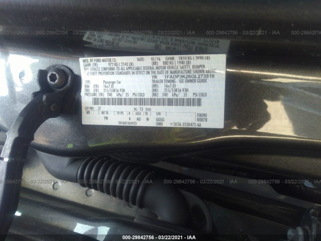 Photo 8 VIN: 1FADP3K26GL273519 - FORD FOCUS 