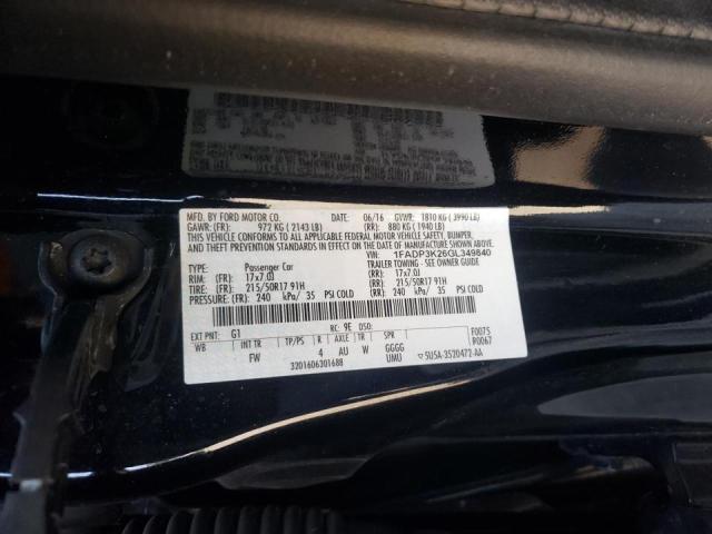 Photo 9 VIN: 1FADP3K26GL349840 - FORD FOCUS SE 