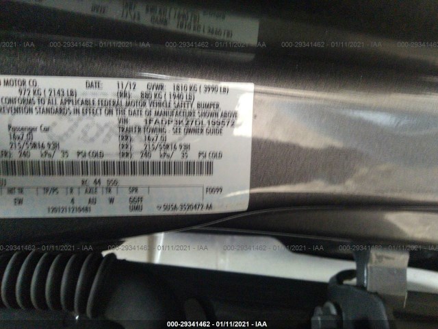 Photo 8 VIN: 1FADP3K27DL199572 - FORD FOCUS 