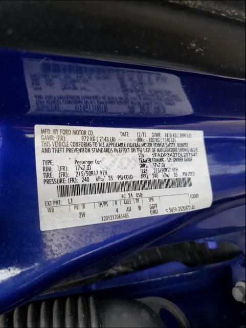 Photo 9 VIN: 1FADP3K27DL207847 - FORD FOCUS 