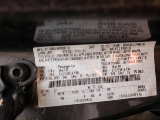 Photo 9 VIN: 1FADP3K27FL249115 - FORD FOCUS SE 