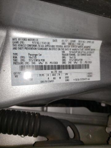 Photo 9 VIN: 1FADP3K27HL215937 - FORD FOCUS SE 