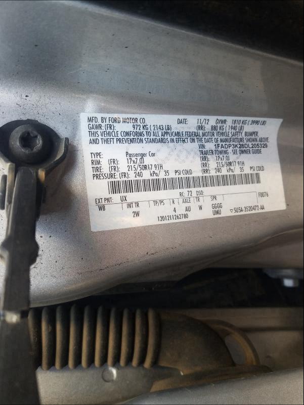 Photo 9 VIN: 1FADP3K28DL205329 - FORD FOCUS SE 