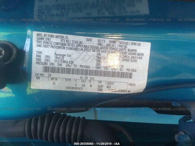 Photo 8 VIN: 1FADP3K28DL260105 - FORD FOCUS 