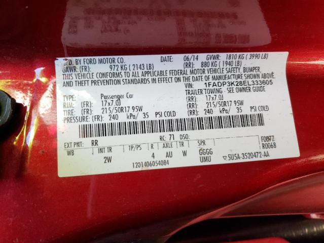 Photo 11 VIN: 1FADP3K28EL333605 - FORD FOCUS SE 