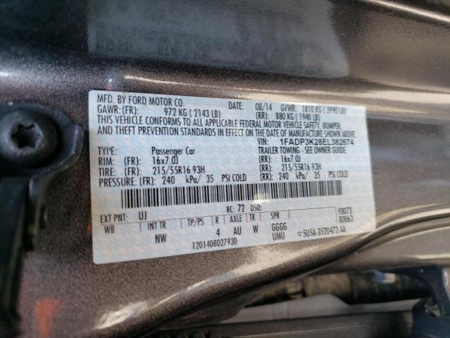 Photo 9 VIN: 1FADP3K28EL382674 - FORD FOCUS SE 