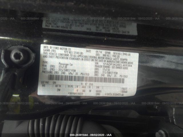 Photo 8 VIN: 1FADP3K28EL405354 - FORD FOCUS 