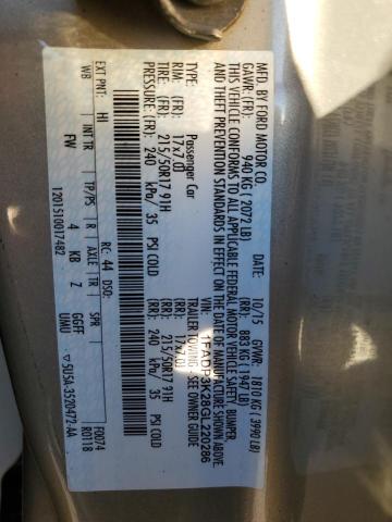 Photo 11 VIN: 1FADP3K28GL220286 - FORD FOCUS 