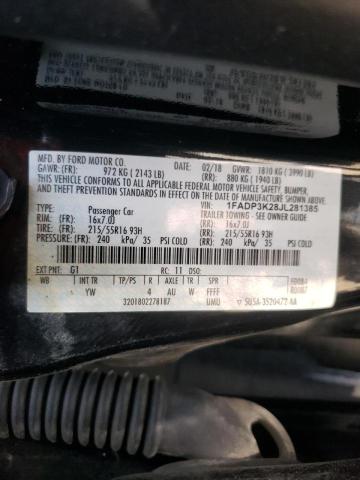 Photo 9 VIN: 1FADP3K28JL281385 - FORD FOCUS SE 