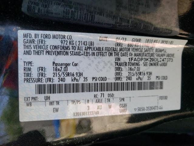 Photo 9 VIN: 1FADP3K29DL247573 - FORD FOCUS SE 