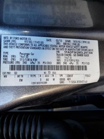 Photo 9 VIN: 1FADP3K29DL297308 - FORD FOCUS SE 