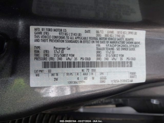 Photo 8 VIN: 1FADP3K29DL375201 - FORD FOCUS 