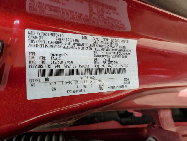 Photo 12 VIN: 1FADP3K29EL141626 - FORD FOCUS SE 