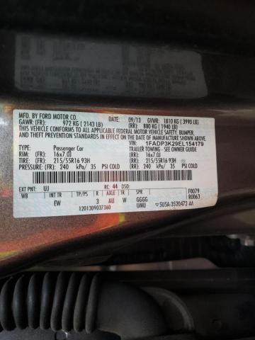 Photo 9 VIN: 1FADP3K29EL154179 - FORD FOCUS SE 