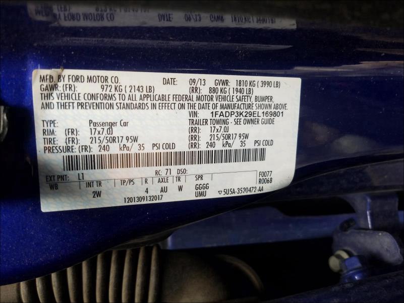 Photo 9 VIN: 1FADP3K29EL169801 - FORD FOCUS SE 