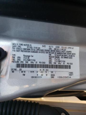 Photo 9 VIN: 1FADP3K29FL304616 - FORD FOCUS SE 