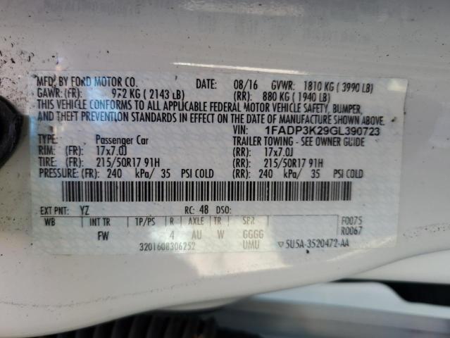 Photo 11 VIN: 1FADP3K29GL390723 - FORD FOCUS SE 