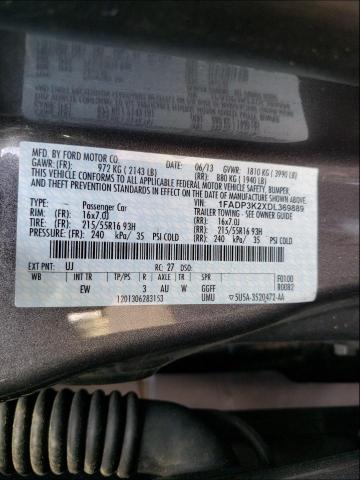 Photo 9 VIN: 1FADP3K2XDL369889 - FORD FOCUS SE 