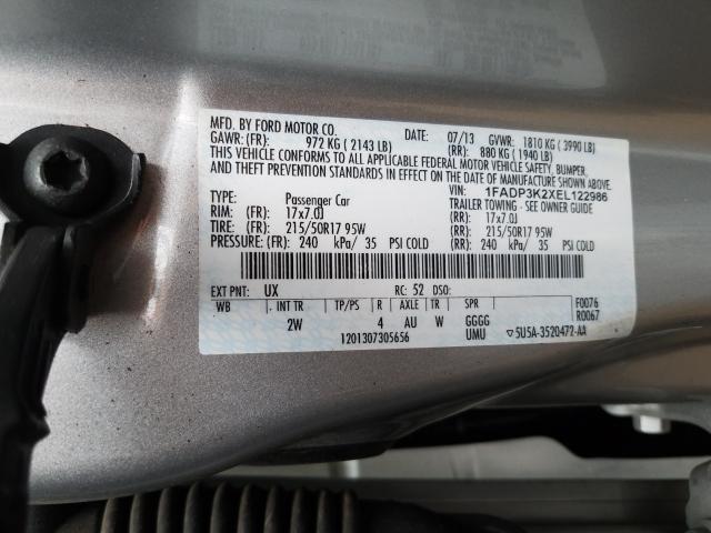 Photo 9 VIN: 1FADP3K2XEL122986 - FORD FOCUS SE 