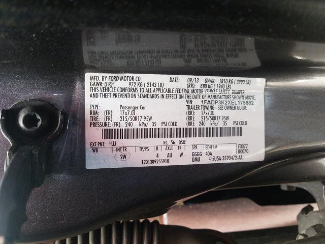 Photo 9 VIN: 1FADP3K2XEL175882 - FORD FOCUS SE 