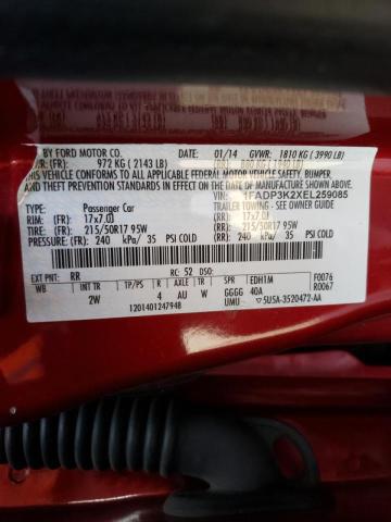 Photo 9 VIN: 1FADP3K2XEL259085 - FORD FOCUS SE 