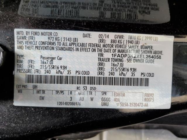 Photo 9 VIN: 1FADP3K2XEL264058 - FORD FOCUS SE 