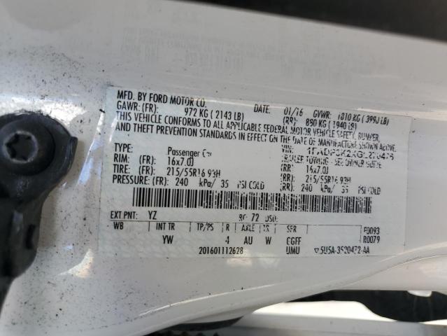 Photo 12 VIN: 1FADP3K2XGL270476 - FORD FOCUS SE 