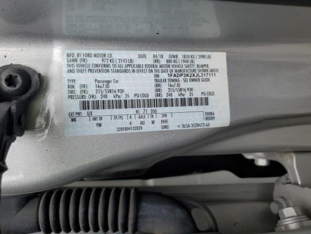 Photo 11 VIN: 1FADP3K2XJL317111 - FORD FOCUS SE 