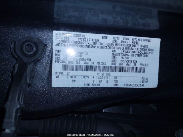 Photo 8 VIN: 1FADP3KE9GL253310 - FORD FOCUS 