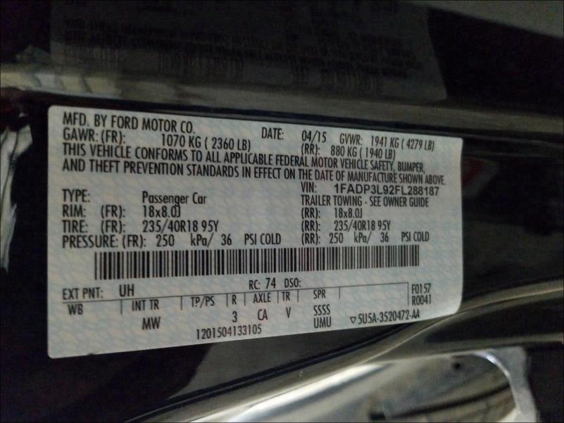 Photo 9 VIN: 1FADP3L92FL288187 - FORD FOCUS ST 