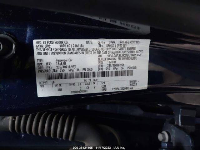 Photo 8 VIN: 1FADP3L92GL362368 - FORD FOCUS ST 