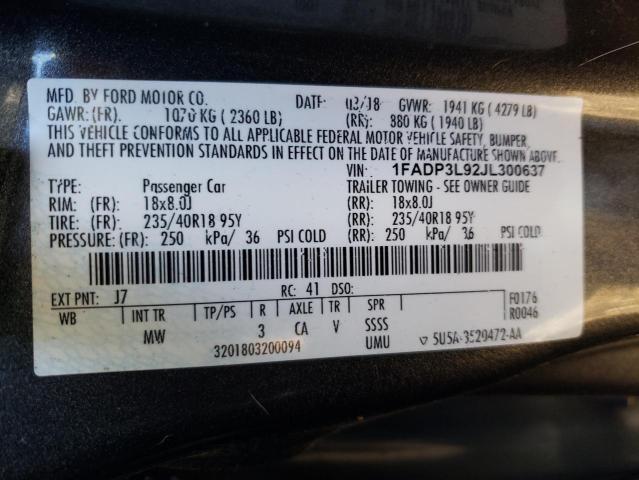 Photo 11 VIN: 1FADP3L92JL300637 - FORD FOCUS ST 