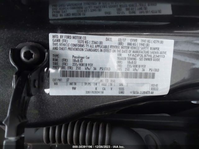 Photo 8 VIN: 1FADP3L97HL234113 - FORD FOCUS ST 