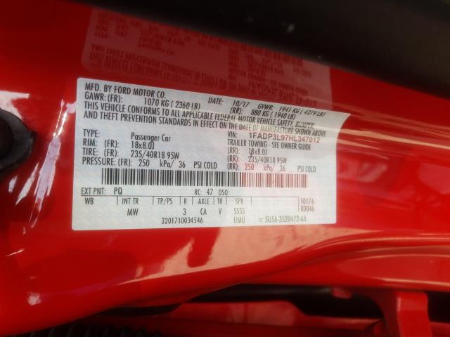 Photo 9 VIN: 1FADP3L97HL347012 - FORD FOCUS ST 