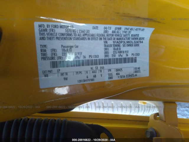 Photo 8 VIN: 1FADP3L98DL324784 - FORD FOCUS 