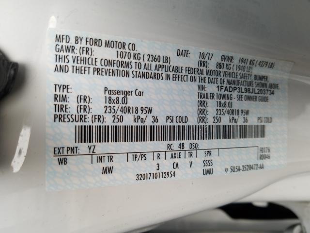 Photo 9 VIN: 1FADP3L98JL203734 - FORD FOCUS 