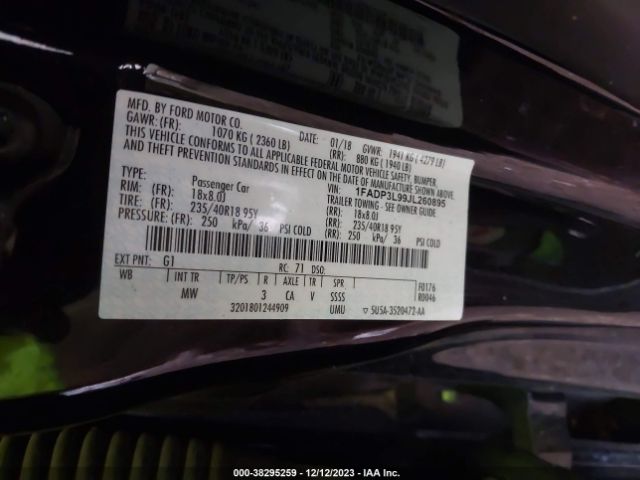 Photo 8 VIN: 1FADP3L99JL260895 - FORD FOCUS ST 