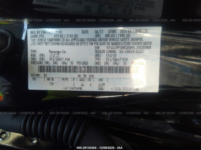 Photo 8 VIN: 1FADP3M20HL302088 - FORD FOCUS 