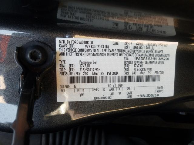 Photo 9 VIN: 1FADP3M21HL325220 - FORD FOCUS SEL 