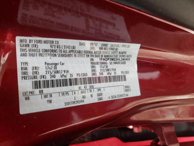 Photo 9 VIN: 1FADP3M22HL340468 - FORD FOCUS SEL 