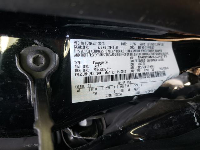 Photo 9 VIN: 1FADP3M22JL215783 - FORD FOCUS SEL 