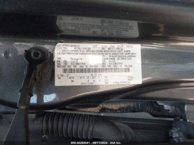 Photo 8 VIN: 1FADP3M23HL200994 - FORD FOCUS 