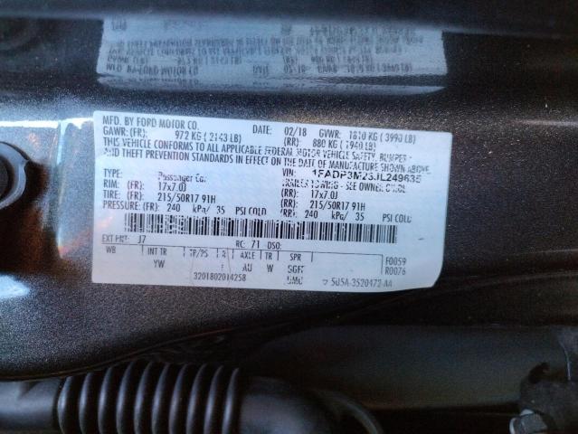 Photo 11 VIN: 1FADP3M23JL249635 - FORD FOCUS 