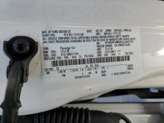 Photo 11 VIN: 1FADP3M28JL265751 - FORD FOCUS SEL 