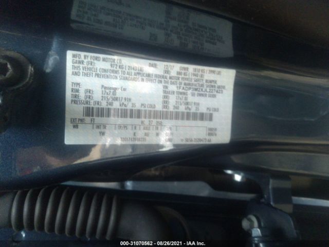 Photo 8 VIN: 1FADP3M2XJL227423 - FORD FOCUS 